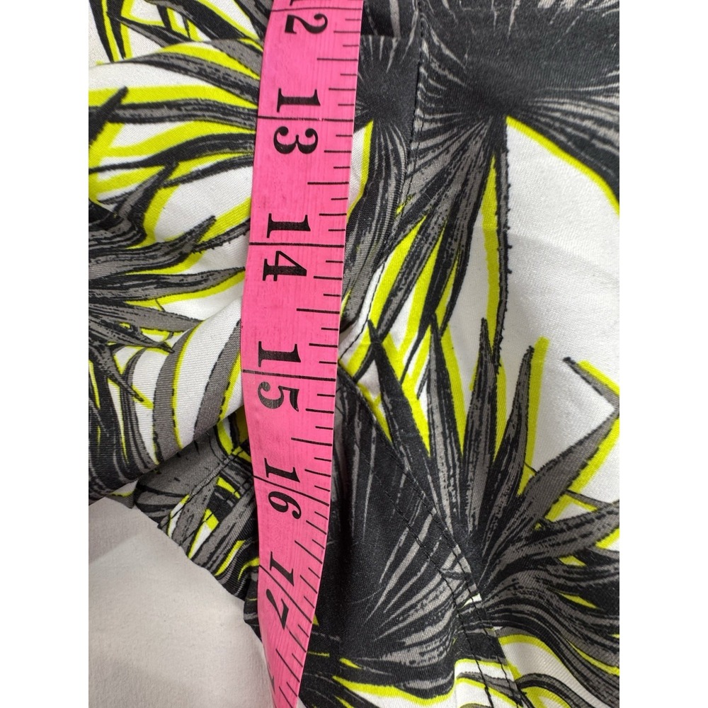 Island Passport Men's 4XL Swim Trunks White/Black/Yellow Tropical Floral Lined - Picture 8 of 10